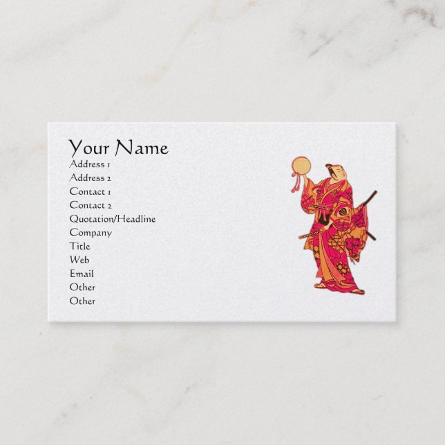 Samurai Business Card (Front)