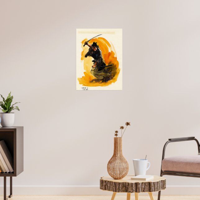 Samurai by Goseki Kojima Poster | Zazzle