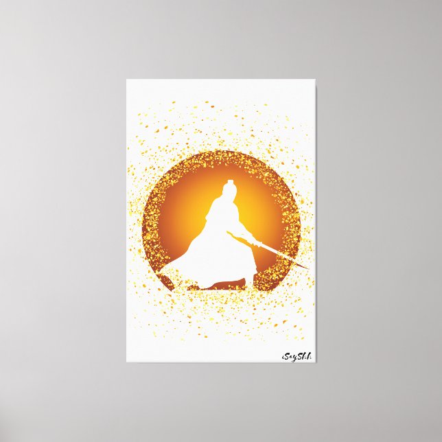 samurai canvas print (Front)