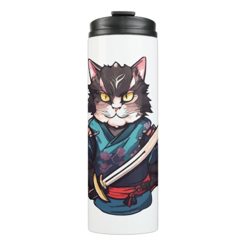 Samurai cat 13   thermal tumbler