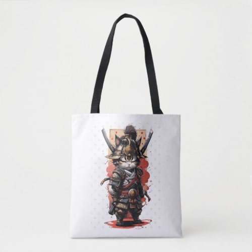 Samurai Cat 14   Tote Bag