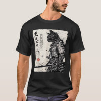 Samurai Cat Japanese Art Anime Gifts Men Women Kid