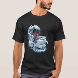 Samurai Cat Ninja Japanese Cat Shark Kanagawa NP T-Shirt