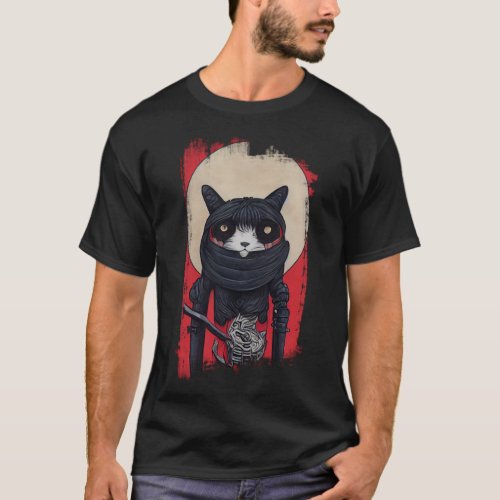 Samurai Cat T_Shirt