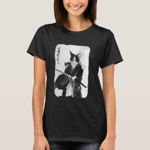 Samurai Cat Vintage Japanese Ukiyo-e Warrior Art G T-Shirt