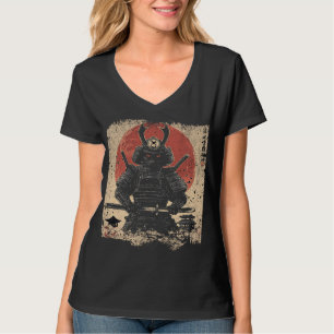 Samurai Cat Warrior Art Lovers T-Shirt