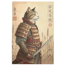 Samurai Cat Warrior: Traditional Armor Art