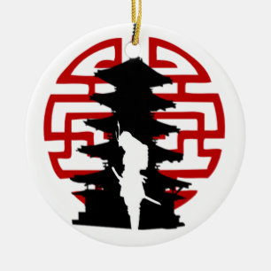 Samurai Ceramic Ornament