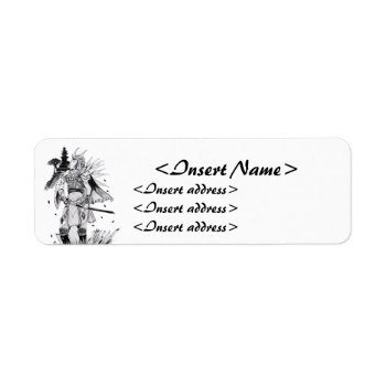 Samurai Chick Label by UndefineHyde at Zazzle