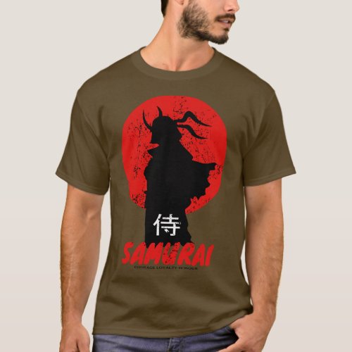 Samurai Courage Loyalty Honour T_Shirt