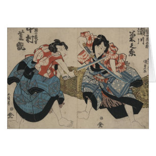 Samurai Crossing Swords circa 1825 Cards