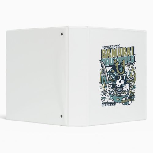 Samurai Crunches 3 Ring Binder