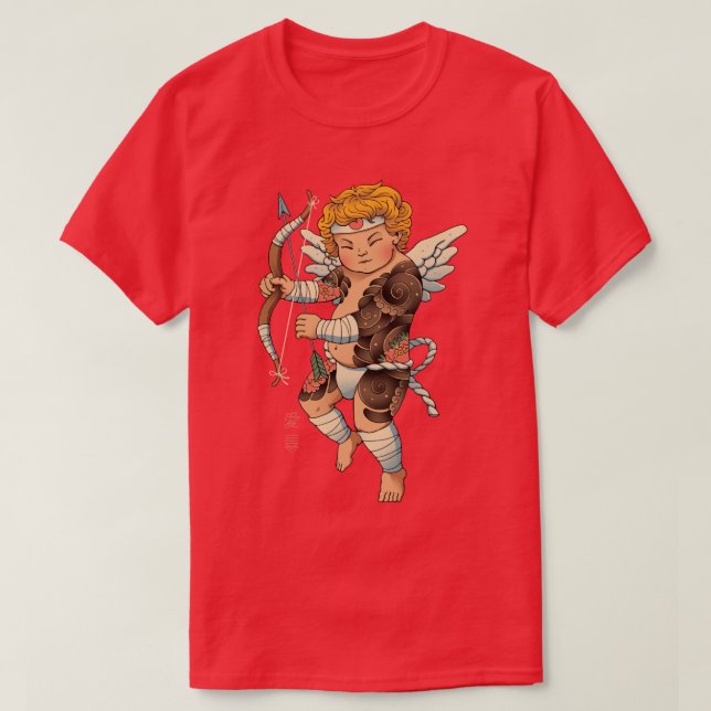 Samurai Cupid  T-Shirt (Design Front)