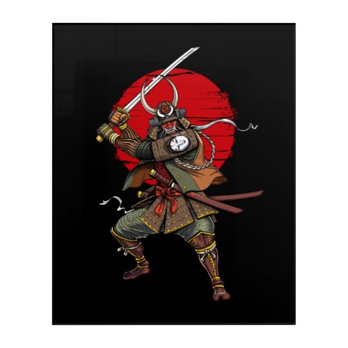Samurai Demon Oni Acrylic Print