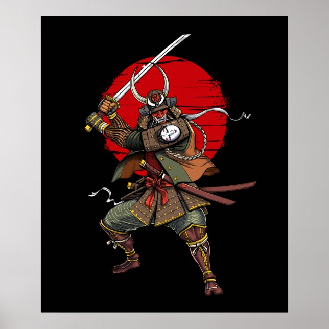 Samurai Demon Oni Poster (Front)