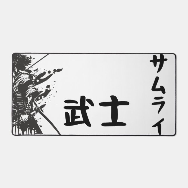 Samurai Desk Mat–Large Gaming & Office Mouse Pad (Front)