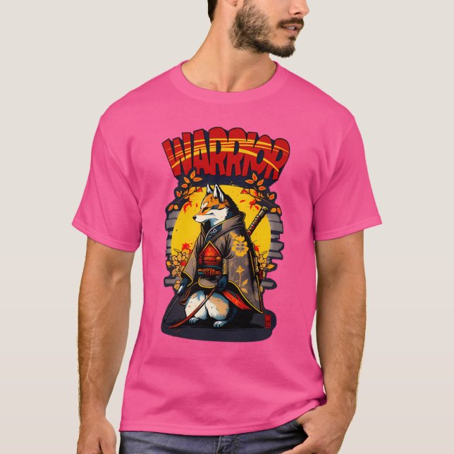 Samurai Dog - Warrior Dogs T-Shirt (Front)