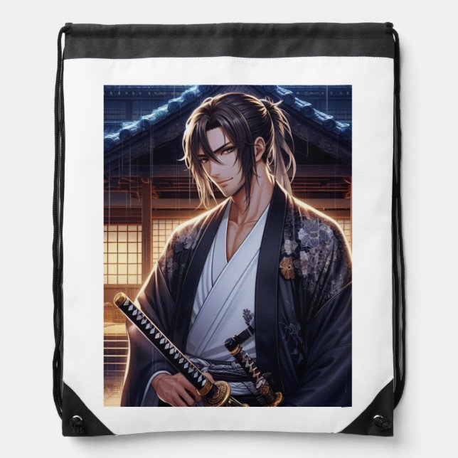 Samurai Drawstring Bag (Front)