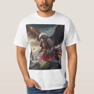 Samurai Eagle: Hyper-Realistic Battlefield Scene T-Shirt