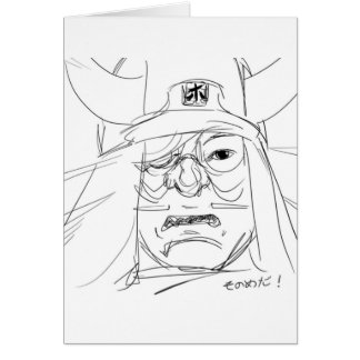 samurai eye postcard