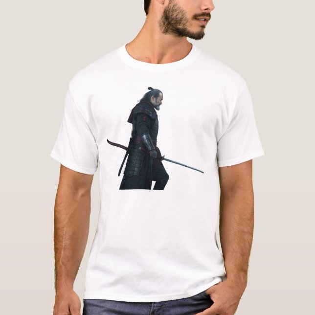 Samurai Feudal Warrior 1X00012 WHITE T-Shirt (Front)