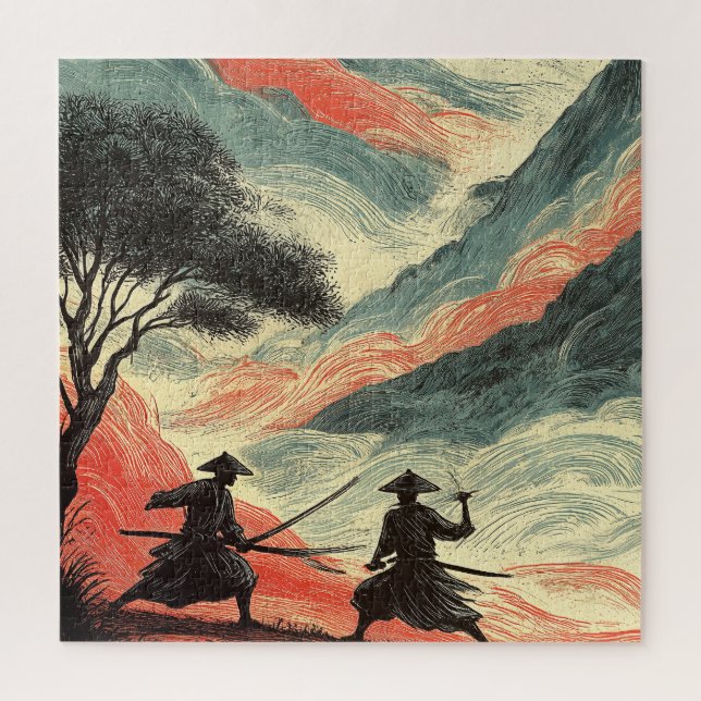 SAMURAI FIGHT JIGSAW PUZZLE (Vertical)
