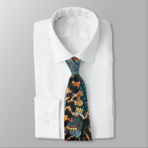 Samurai Fighting a Tiger, Kuniyoshi, Ukiyo-e Neck Tie