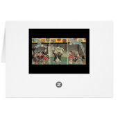 Samurai fighting ghosts and snakes c. 1850 cards (Back Horizontal)