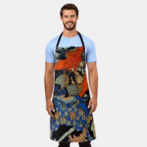 SAMURAI FIGHTING MONSTER APRON