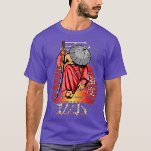 Samurai Figurine Strength Power Peace Vintage Japa T-Shirt