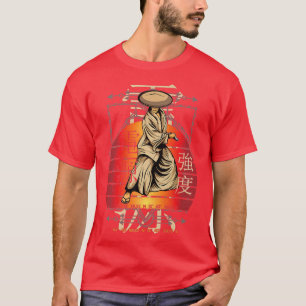 Samurai Figurine Strength Power Peace Vintage Japa T-Shirt