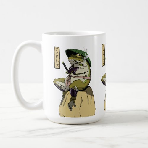 Samurai Frog Guardian of the Lotus Coffee Mug
