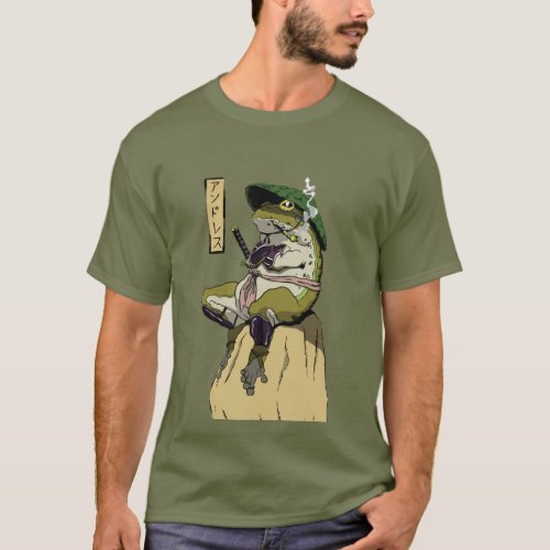 Samurai Frog Guardian of the Lotus T_Shirt