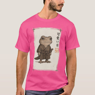 Samurai Frog Japanese Art Anime Funny Gifts Men Wo T-Shirt
