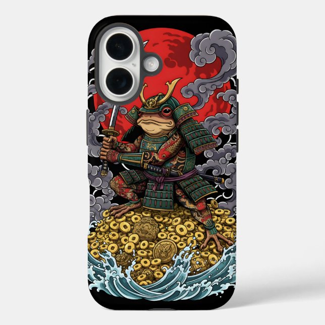 Samurai Frog of Fortune – Mythical Warrior Art Case-Mate iPhone Case (Back)