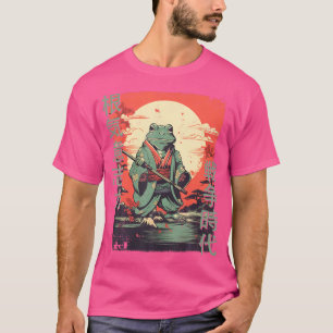 Samurai Frog Warrior Japanese Ninja Frog Kawaii T-Shirt