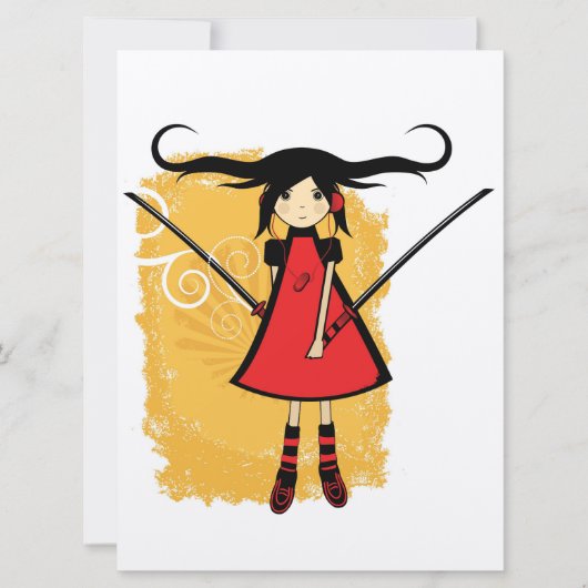 Samurai Girl Card (Front)