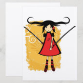 Samurai Girl Card (Front/Back)
