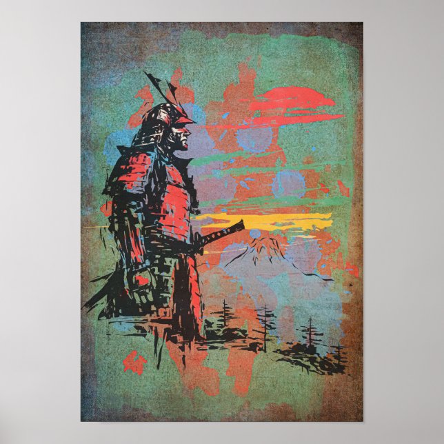 Samurai Graphic Print (Front)