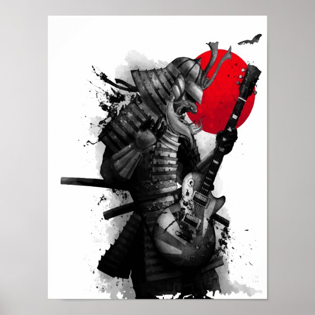 Samurai Guitarist cool poster (Front)