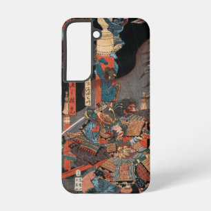 Samurai Hero Yorimitsu: Vintage Woodblock Art Samsung Galaxy S22 Case
