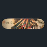 Samurai I Skateboard<br><div class="desc">Honjo Shigenaga (1539-1613) deflects an exploding shell with his massive iron shield while defending the Uesugi contingent. This is an unbelievably cool skateboard design and part of the Samurai Gear product line. Choose from a variety of board styles, and even trick out a complete board right here on Zazzle!</div>