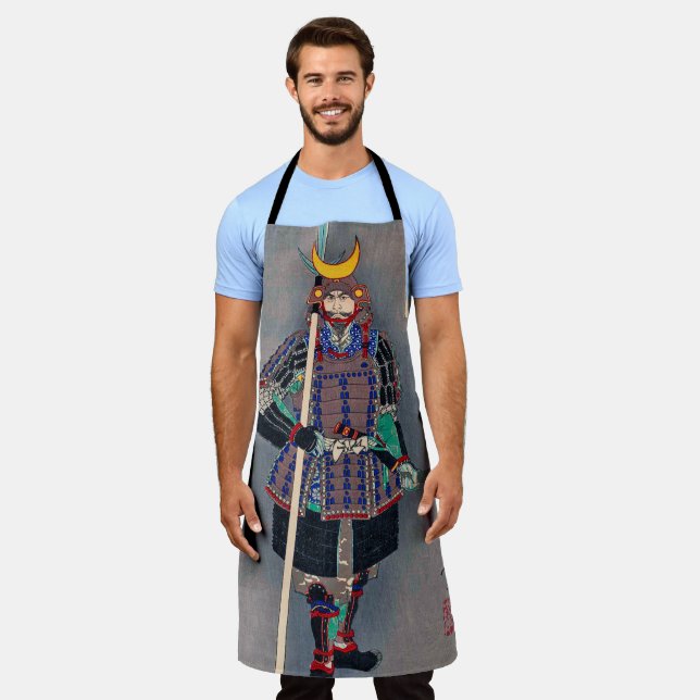 Samurai in Armor, Tsukioka Yoshitoshi Apron (Worn)