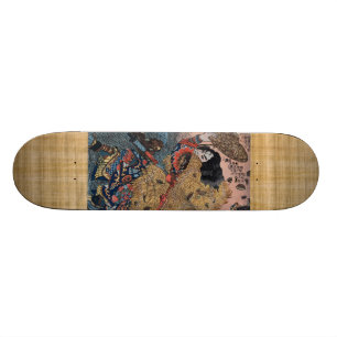 Samurai in Camouflage Skateboard Deck