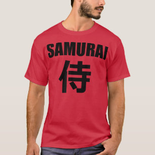 SAMURAI in Japanese Kanji Writing T-Shirt