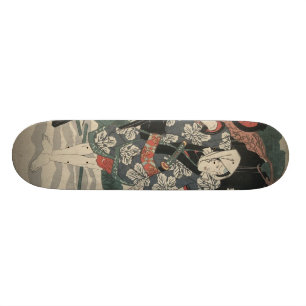 Samurai in the Snow in Japan circa 1825 Skateboard Deck