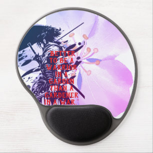 Samurai Ink Art Zen Bushido Gel Mouse Pad
