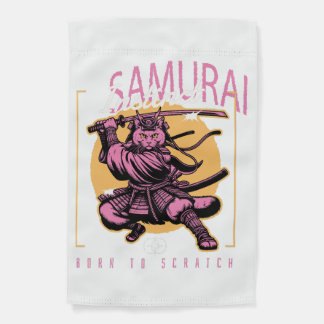 Samurai Instinct Cat Phone Case Design Garden Flag