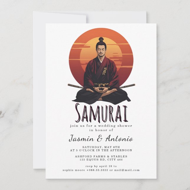 Samurai Invitation (Front)