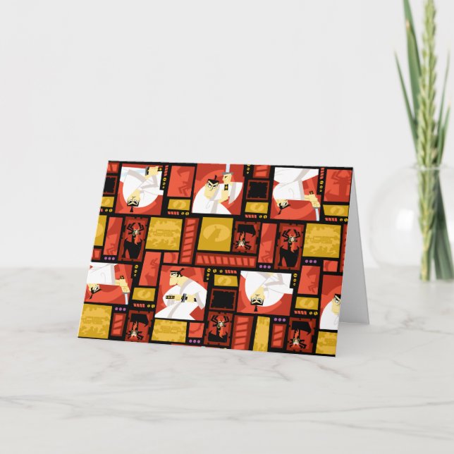 Samurai Jack & Aku Character Art Panel Pattern Card (Front)